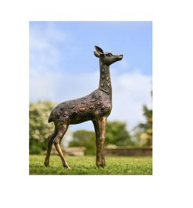 รูปปั้นสัตว์เหล็กน่ารักแนวชนบทที่มีสไตล์เหมาะสำหรับการตกแต่งสวนกลางแจ้งด้วยลวดลายโบราณสำเร็จรูปด้วยมือและสไตล์วินเทจ - Product Image 4
