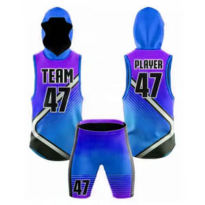Uniformes de Fútbol Americano Transpirables 7V7 Ligeros para Adultos, Uniformes de Compresión Estampados con Bandera, Manga Corta, Talla Grande, Verano - Product Image 1