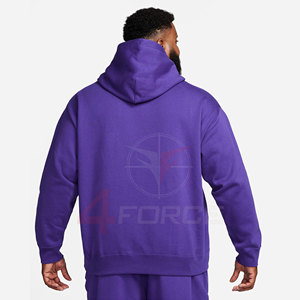 Sweat-shirt à capuche pour homme, épaules tombantes, polaire en polyester 400GSM, sweat-shirt personnalisé, fabrication OEM, marque privée, vêtements urbains - Product Image 2