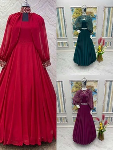 Sarla en soie indienne pour femmes, 2020, nouvelle tenue de fête, bon marché, bas prix, vente en gros - Product Image 5