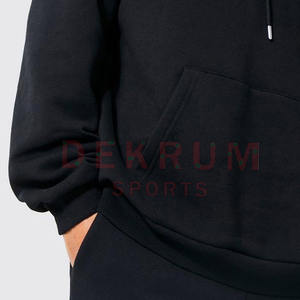 Sweat à capuche personnalisé pour homme 2026, impression en relief, couleur unie, décontracté, vêtements d'hiver, 100% coton, en solde - Product Image 2