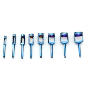 1 Juego de 8 Uds. Kit de brocas de terfina Dental fresas de trépano azul con soporte herramientas de instrumentos de implante quirúrgico de dentista - Product Image 5