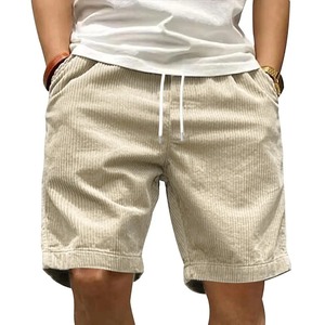 Pantalones cortos de pana informales Ladiguard para hombre, pantalones cortos de playa de albaricoque amarillo, pantalones cortos de talla grande con cordón para hombre, ropa Sexy para hombre - Product Image 6