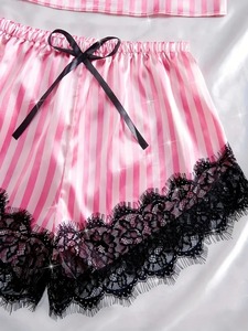 Ensemble de 2 chemises de nuit en dentelle pour femmes, vêtements de maison exquis, nouveaux pyjamas verts pour la nuit, robe de nuit transparente à fente, ensemble soutien-gorge et culotte à col en V - Product Image 3