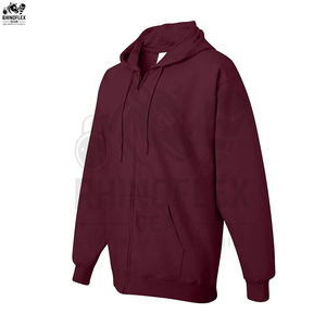 Nouveau sweat à capuche d'entraînement zippé pour hommes personnalisé avec des bases en coton mélangé épais et épais sweat à capuche d'entraînement zippé pour unisexe - Product Image 3