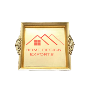 Bandeja de servicio de comida de metal de doble compartimento Bandeja de baño de tocador de hotel de lujo - Product Image 4