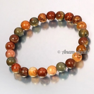 กำไลตาเสือแดงแบบแฮนด์เมดจาก Anam Agate ผลิตด้วยมือจากอินเดียเป็นมิตรกับสิ่งแวดล้อม - Product Image 2