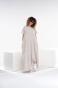 <b>Boho</b> Linen <b>Dress</b> Beach <b>Wedding</b> <b>Plus</b> <b>Size</b> Linen Maxi Spring <b>Dress</b> Women effortless style and comfort <b>Dress</b> - Product Image 5