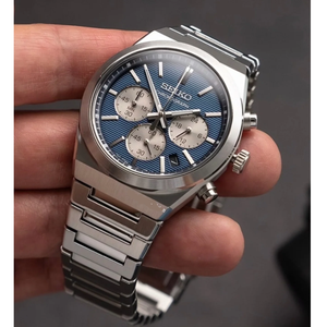 Reloj Cronógrafo para Hombre, Reloj de Pulsera de Cuarzo de Lujo con Elegante Brazalete de Acero Inoxidable - Product Image 2