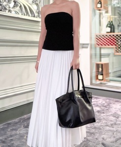 Grand sac fourre-tout en cuir véritable italien fait main pour femmes - PL651 - Product Image 1