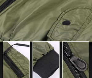 Vestes chaudes en coton pour hommes de qualité supérieure OEM, coupe ajustée, veste bomber, automne hiver, décontractée, manches longues, manteaux chauds pour hommes - Product Image 6