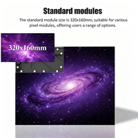 Panel Layar LED Mini Ultra-tipis 640x640mm P1.53/P1.86/P2/P2.5, Daya Rendah untuk Layar LED Digital Signage Ritel
