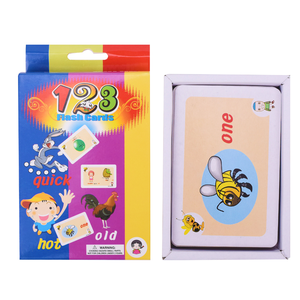 บัตรคำศัพท์ ABC และตัวเลข 123 สำหรับเด็กเล็ก บัตรเรียนรู้ภาษาอังกฤษแบบปรับแต่งได้ วัสดุทำจากกระดาษ ของเล่นเสริมพัฒนาการ - Product Image 5