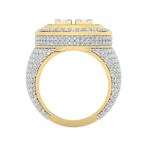 18K Rose Gold 925 Sterling Silver Moissanite Diamond <b>Ring</b> High Quality VVS Baguette Cut Diamond Moissanite <b>Rings</b> <b>for</b> <b>Men</b> Women - Product Image 4