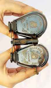 Télescope nautique antique binoculaire noir nickelé télescope de poche artisanat en métal poli pour cadeau et décoration de table - Product Image 2