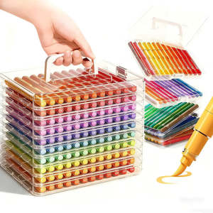 <b>Set</b> of Acrylic Paint Brushes for <b>Art</b> Enthusiasts Soft Fieltro Pinceles - Product Image 1
