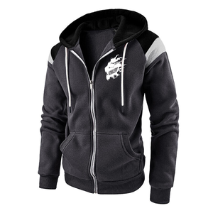 Vente chaude en détresse broderie Sublimation Logo personnalisé sweat à capuche avec fermeture éclair impression bouffante sweats à capuche - Product Image 4