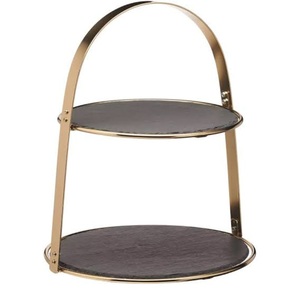 Soporte redondo de 4 niveles para pastel, de madera decorativa grabada a mano, con acabado natural, para fiestas de cumpleaños y uso doméstico. - Product Image 6