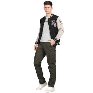 Best Selling Men's Varsity Jackets Custom OEM Service Breathable Canvas Stand Collar High Street Winter Excellent Quality Cheap - Product Image 3