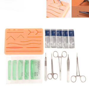 อุปกรณ์เย็บแผลผ่าตัดทำจากสเตนเลสสตีลอุปกรณ์สำหรับฝึกเย็บแผลแบบแมนนวลตัดเอง - Product Image 6