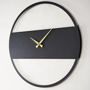 Relojes de pared indios de nuevo estilo para oficina y hogar, decoración de pared del vestíbulo, Metal rústico, artes de pared de hierro, Relojes originales de sincronización Nórdica - Product Image 3