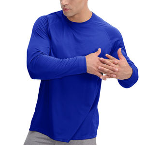 T-shirts avec logo personnalisé imprimé en gros t-shirts unisexes élégants t-shirts personnalisés bleu royal sublimation - Product Image 3