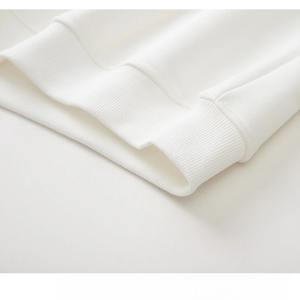 2025 Autumn Pullover Sweater Plain Knit Pullover <b>Sweatshirt</b> 100% Cotton Long Sleeve Casual Breathable Long Sleeve <b>Black</b> Printed - Product Image 5