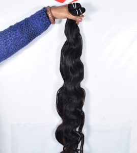 Wholesale 100% Indian Deep Wave Cuticle Aligned Human <b>Hair</b> Extensions Chemically Processed Straight Remy <b>Hair</b> Natural Color Full - Product Image 5
