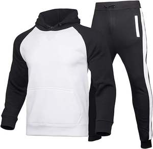 Ensemble de survêtement d'hiver respirant de haute qualité pour hommes, pull et pantalon, avec logo personnalisé imprimé, en polaire, grandes tailles XXL XL - Product Image 4