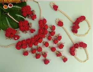 ชุดสร้อยคอดอกฮาลดิเมฮันดี้เครื่องประดับงานแต่งสำหรับผู้หญิงผู้จัดจำหน่ายในอินเดีย - Product Image 2