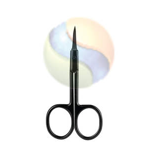 Ciseaux à cuticules de salon d'élite, super tranchants, pointe en forme de flèche, design multicolore, ciseaux à cuticules incurvés de luxe, ultra-tranchants, pointe en forme de flèche - Product Image 2