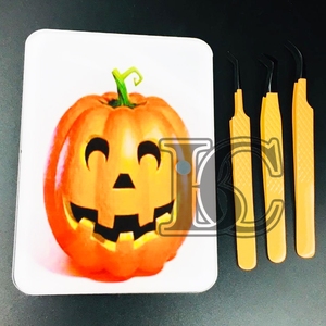 ขนตาปลอมแม่เหล็กแบบยั่งยืนแผ่นกระเบื้องขนตาฟักทองพิเศษสำหรับเทศกาลฮาโลวีน - Product Image 2