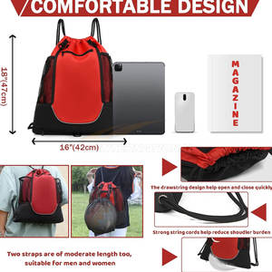 Nueva mochila de baloncesto para hombre, ropa deportiva personalizada, fabricante Oem, bolsas de fútbol, voleibol, baloncesto, bolsa de gimnasio multifuncional - Product Image 4