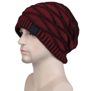 Bes Selling Street Winter Wear Wool Blend Breathable <b>Waterproof</b> Jacquard Logo Customizable <b>Beanie</b> Caps - Product Image 5