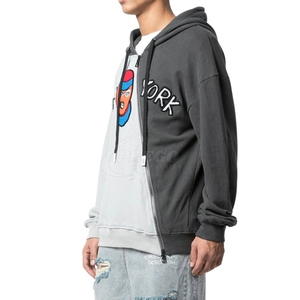 Sweat-shirts à capuche pour hommes, couleur unie, pull-over, tissu respirant personnalisé, streetwear décontracté, vente en gros, approvisionnement direct, OEM - Product Image 3