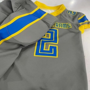 Uniformes de Fútbol Juvenil Americano de alta calidad para ropa de entrenamiento Uniformes de fútbol americano cosidos de sarga de aparejos de alta calidad - Product Image 4