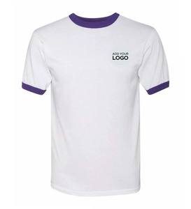 Unisex Jersey Ringer 100% algodón manga corta Camisetas cuello redondo para Mujeres Hombres Unisex camiseta lisa Camisetas Básicas Camiseta - Product Image 6