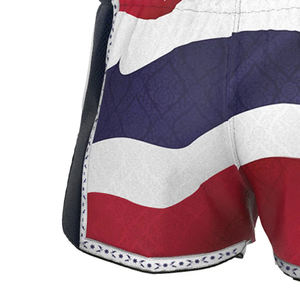 Meilleure vente Shorts de boxe Muay Thai MMA Arts martiaux légers respirants à séchage rapide Impression de logo personnalisée Tissu satiné Unisexe - Product Image 6