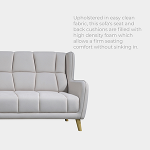 Sofá seccional minimalista de 1 + 2 + 3 plazas, cómodo estilo de sala de estar con acolchado de espuma de alta densidad, amortiguación de resorte en zigzag - Product Image 2