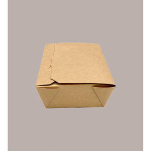 60 grandes boîtes jetables en papier brun 195x140H45mm pour fast food et déjeuners - Product Image 4