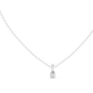 จี้เพชรทรงลูกแพร์ 0.5 กะรัต เพชรแล็บ VVS-VS EF CVD  ทอง 18KT และ 14KT สีโรสโกลด์, สีเหลือง, สีขาว - Product Image 2