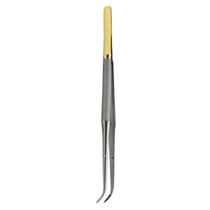 Pinces chirurgicales et vétérinaires Gerald à pointes courbes de 1,2 mm, étiquette demi-or, pinces à tissus Gerald en carbure de tungstène par Surgiright - Product Image 3