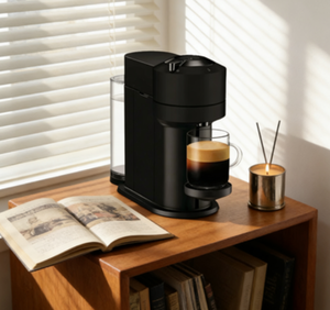 Machine à café Nespresso <span class=keywords><strong>Vertuo</strong></span> Next Noir Mat, Expresso Haute Pression, Mousseur à Lait <span class=keywords><strong>Aeroccino</strong></span>, Électrique Portable pour la Maison - Product Image 4