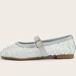 Chaussures plates en toile brodées Sashiko, détails brodés, mocassins décontractés, respirants, en lin, pour l'été, chaussures épaisses pour femmes - Product Image 4