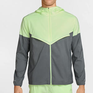 Chaqueta Cortavientos de Lona Ligera Personalizada para Hombre, Transpirable, de Secado Rápido, Impermeable, con Capucha, Talla Grande, con Logotipo - Product Image 2