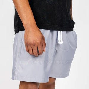 Gran oferta, nuevos pantalones cortos de Fitness de calle a la moda para hombre, diseño personalizado, tela de algodón antiarrugas, entrenamiento medio sólido transpirable - Product Image 3