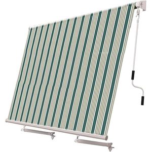 Tenda da sole a goccia di 300x250 cm con braccio arrotolato e Stopper bracci per balcone e terrazza-disponibile in vari colori - Product Image 1