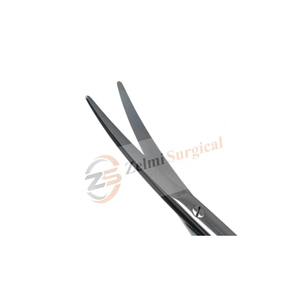 Zelmi 6.75เครื่องมือผ่าตัดขนาดเล็ก Mayo กรรไกรผ่าตัดปลายทื่อโค้งพื้นฐานวงแหวนสแตนเลสแบบแมนนวล - Product Image 2