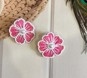 Pendientes de Cuentas en Forma de Corazón Rosa, Pendientes Personalizados con Múltiples Cuentas para Mujer, Joyería Festiva para Fiestas al Mejor Precio - Product Image 3