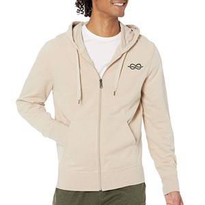Sweat à capuche personnalisé pour hommes, poids lourd 100% coton, éponge française, haute qualité, double fermeture éclair complète, vierge, fermeture éclair lourde à capuche à vendre - Product Image 1